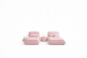 Lits OLIA double pink — autre vue