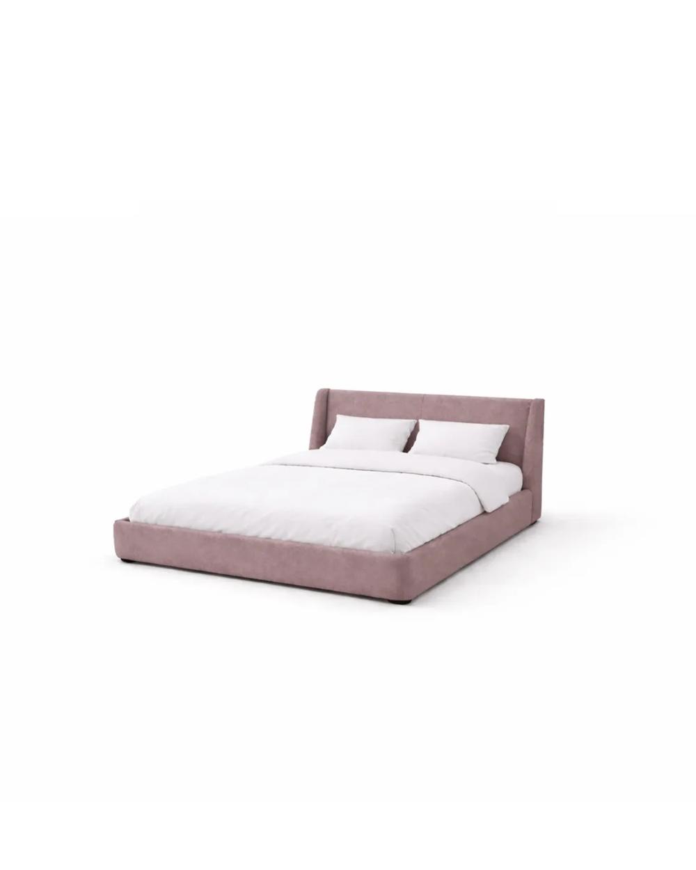 Lit Orion rose taupe — Chambre & Literie fabriqué à Marrakech par CREA JIT
