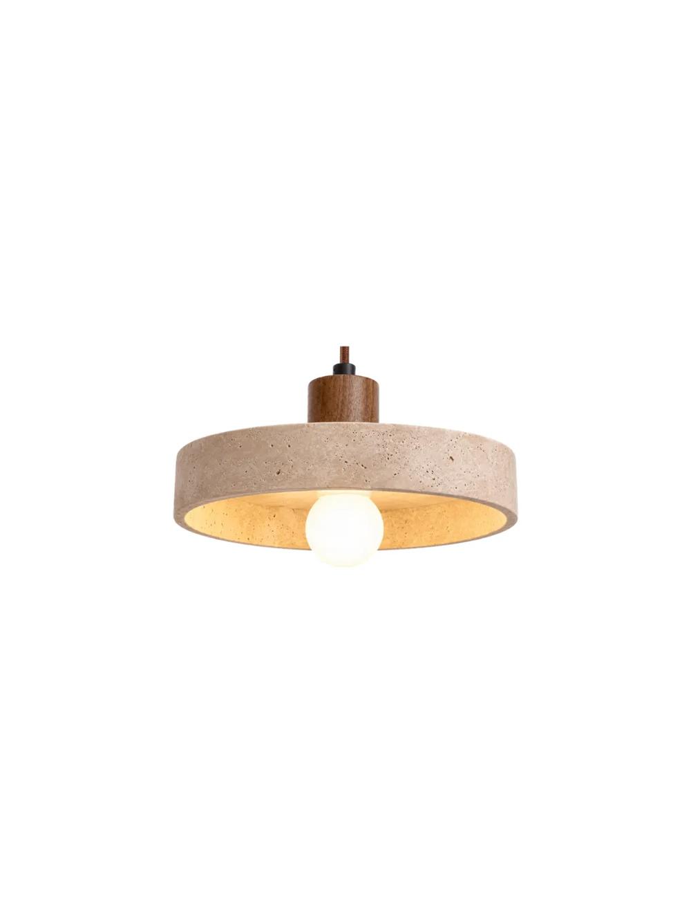 Lustre O — Pierre & Travertin fabriqué à Marrakech par CREA JIT