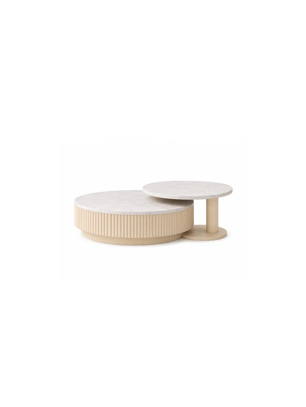 Linea Céram duo — Pierre & Travertin fabriqué à Marrakech par CREA JIT