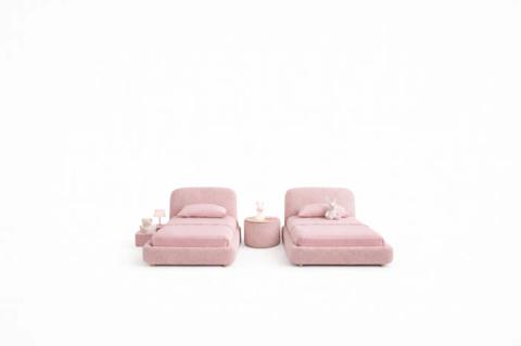 Lits OLIA double pink — CREA JIT Marrakech